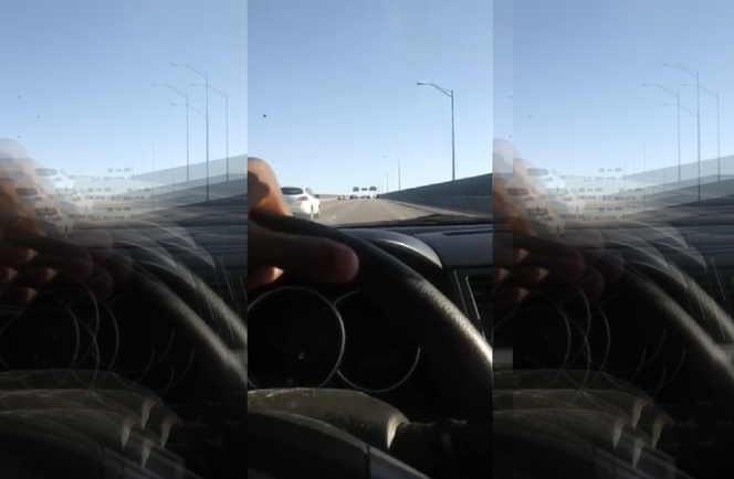 Gnał autostradą na złamanie karku. Moment wypadku uchwycił prowadząc relację na żywo