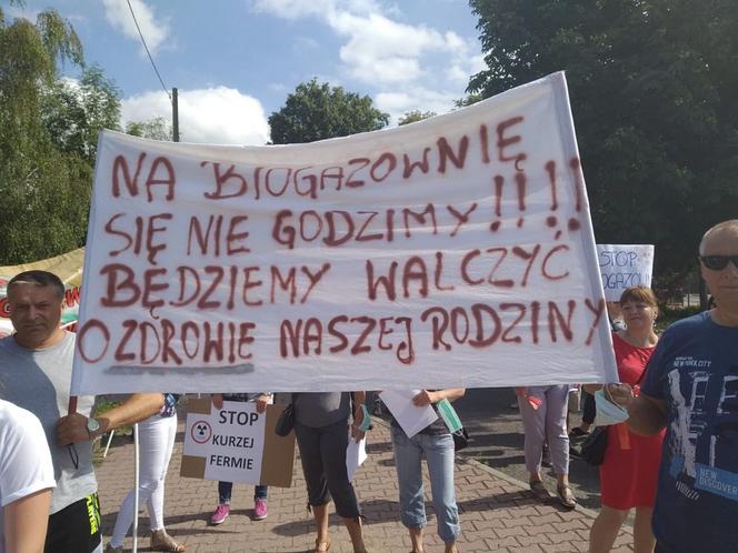Biogazownia protest