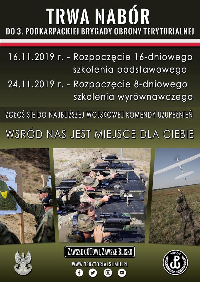 Trwa nabór do Wojsk Obrony Terytorialnej na Podkarpaciu