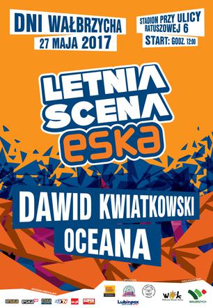 Dawid Kwiatkowski i Oceana na Letniej Scenie ESKI 2017 w Wałbrzychu