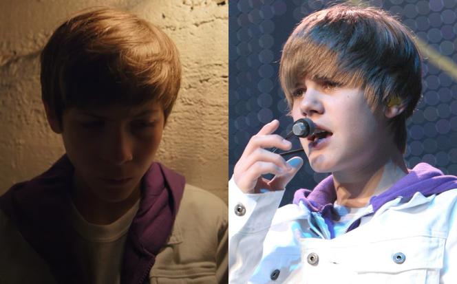 Jacob Tremblay jako młody Justin Bieber w teledysku Lonely
