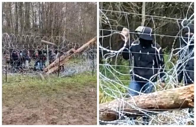 Usnarz Górny. Cudzoziemcy siłowo forsują granicę. Rzucali kamieniami w strażników