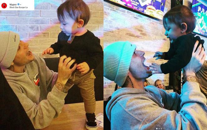 Justin Bieber z dzieckiem