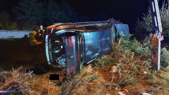 Babczów. 18-latek rozbił się z kolegami na słupie. Nie miał prawka...