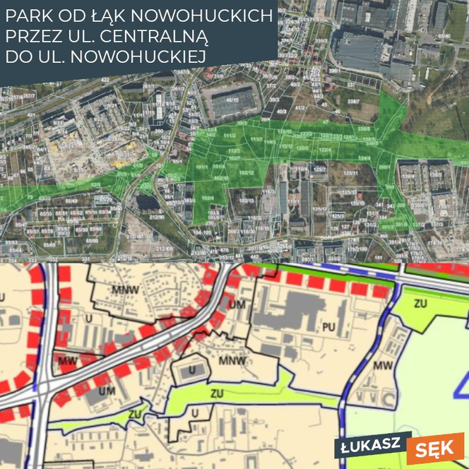 Nowy park czeka na koncepcję. Będzie jednym z najdłuższych parków w Krakowie