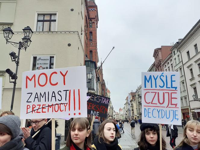 Toruń miał swoją manifestację feministyczną. Zobacz jak wyglądała