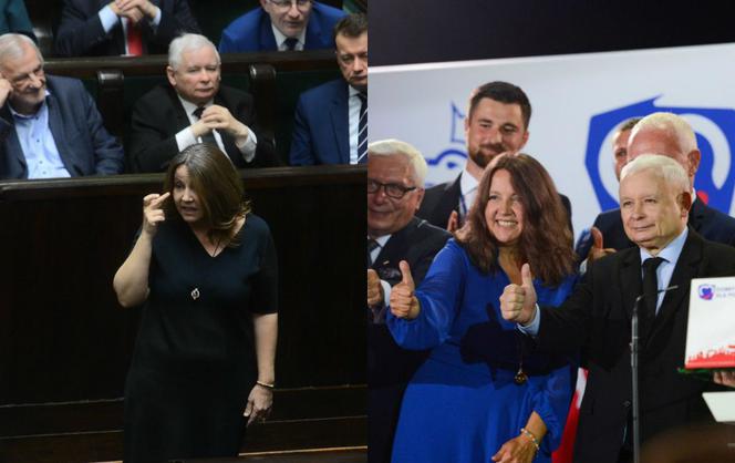 Pokazała opozycji środkowy palec. Bywa blisko Kaczyńskiego