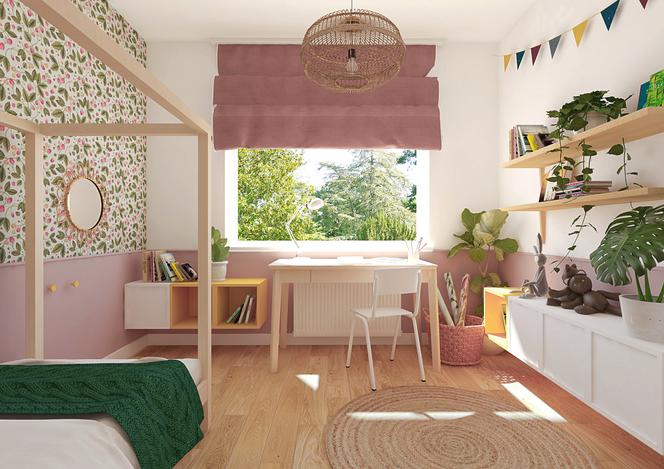 Projekt pokoju dla dziewczynki Malinowy Ogród, Smyki Design, smyki.pl