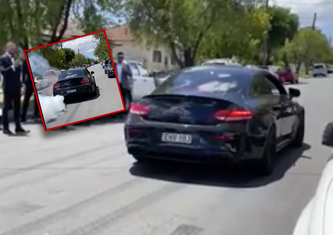 Nieudane palenie gumy w Mercedesie-AMG