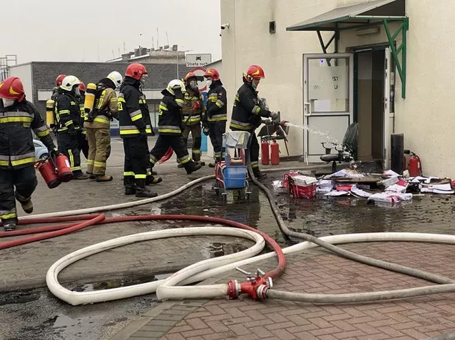 Radomsko: Płonął urząd pracy! Ewakuacja pracowników