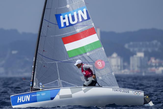 Zsombor Berecz, wicelider olimpijskich regat klasy Finn