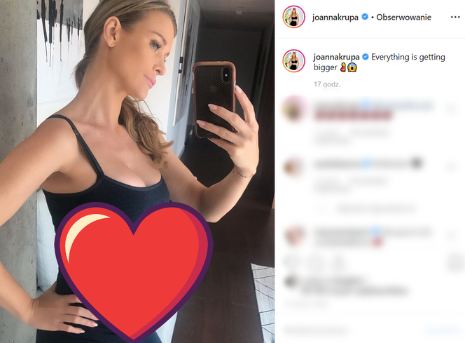 Joanna Krupa chwali się ciążowym brzuszkiem
