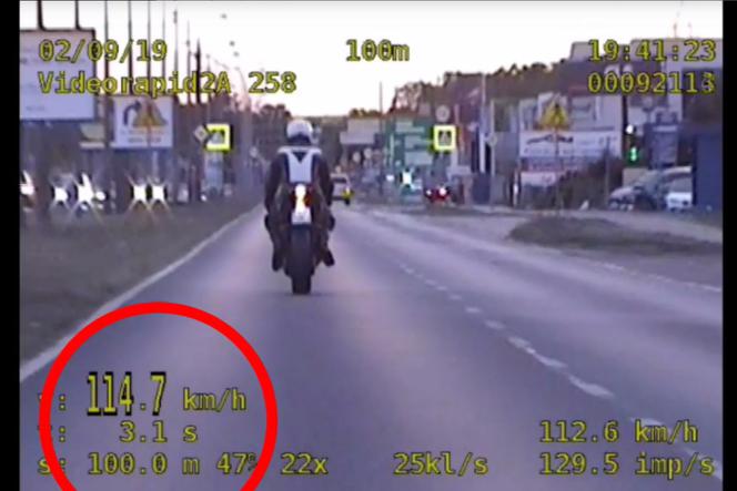 Motocyklista pędził uliami Bydgoszczy