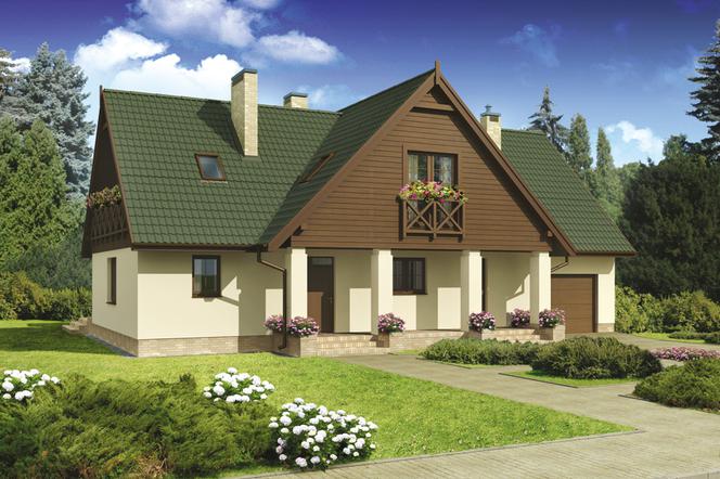 Projekt domu dwurodzinnego M77 – Dwa światy