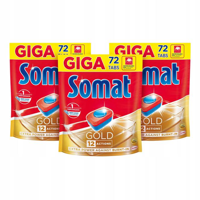 SOMAT Gold Tabletki do Zmywarki Giga 216 szt.