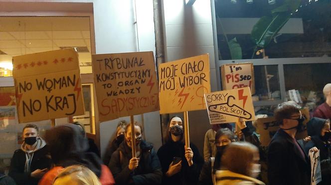 Niedzielny protest w centrum Poznania