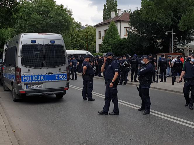Manifestacja pod ambasadą Azerbejdżanu