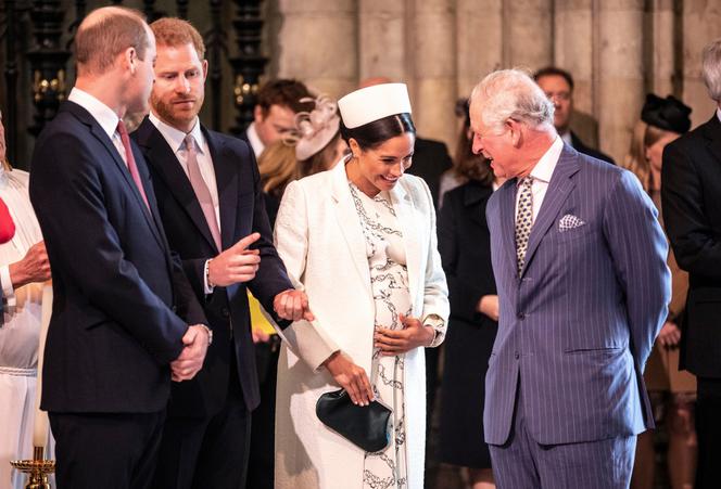Książę William, książę Harry, Meghan Markle i książę Karol