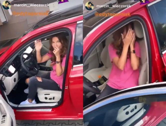 Edyta Górniak na planie My Way