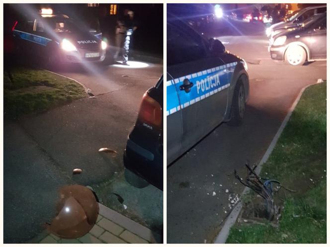 Skosił latarnię i pojechał dalej