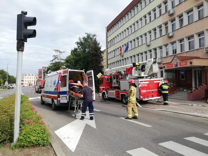 Pożar w Starostwie. Na szczęście to były tylko ćwiczenia strażaków