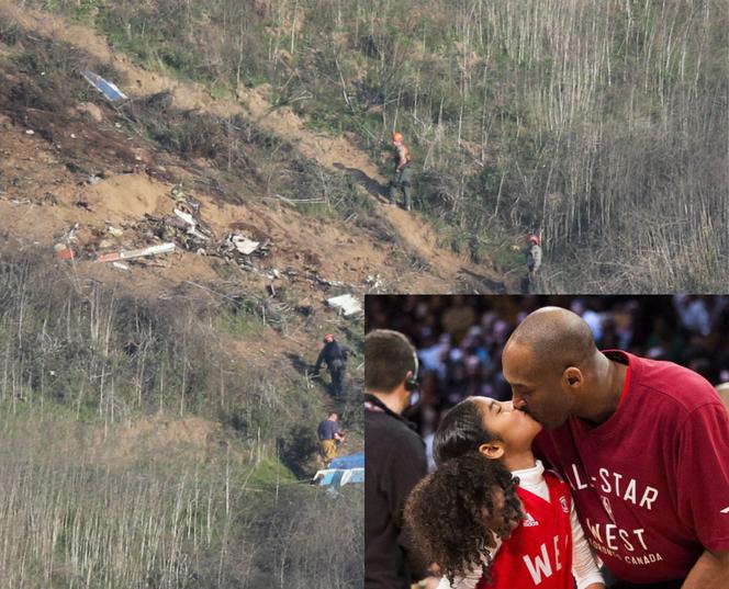 Kobe Bryant - miejsce katastrofy helikoptera