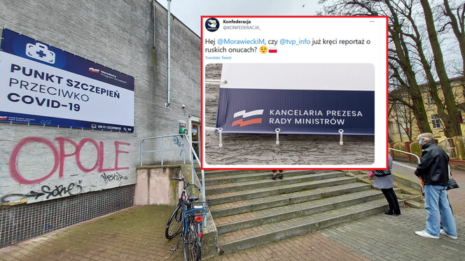 Opole. Rosyjska wpadka. KPRM tłumaczy się z Rosyjskiej flagi