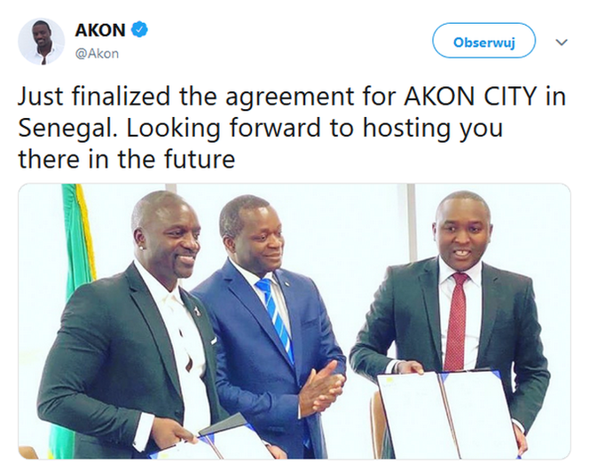 Akon zbuduje miasto w Afryce
