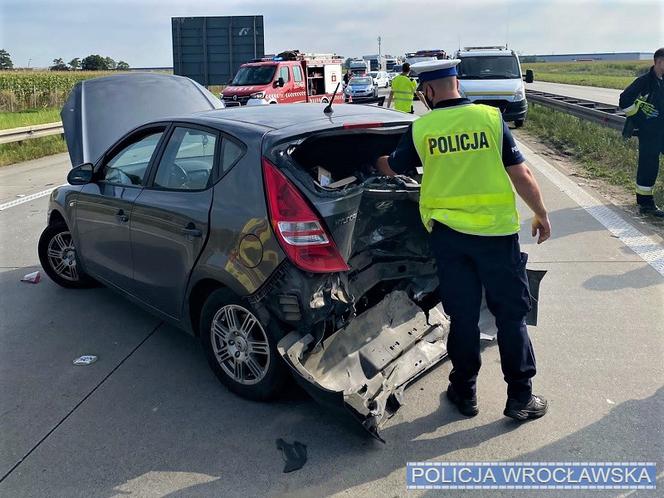 Wypadek A4 Pietrzykowice Wrocław