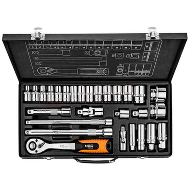 Zestaw kluczy nasadowych 08-677 NEO Tools