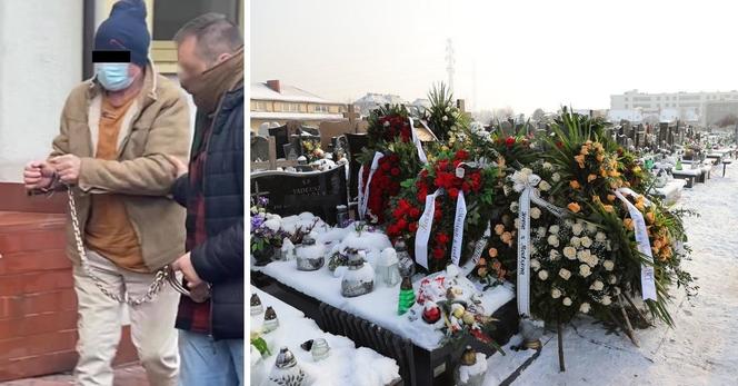 To zabójca pana Stasia z Ząbek. Tłukł go kluczem francuskim. Właśnie staje przed sądem