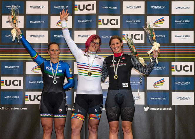 Podium mistrzostw świata w kolarstwie torowym