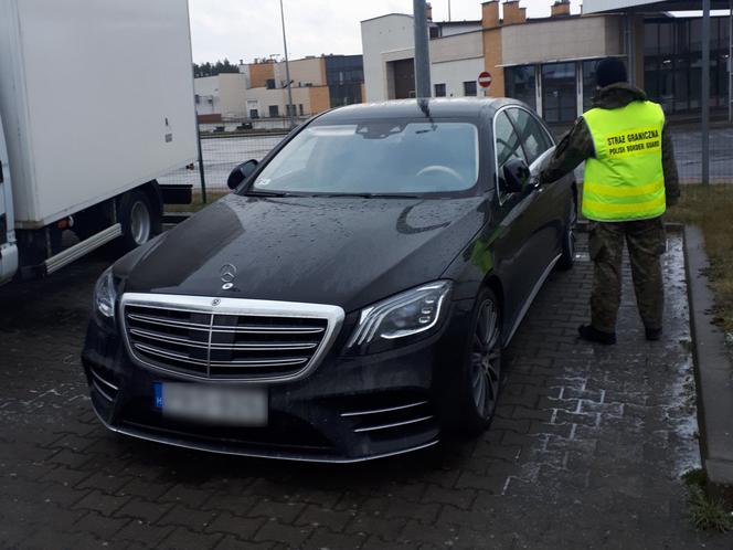 Kradziony Mercedes Klasy S miał wyjechać na Białoruś
