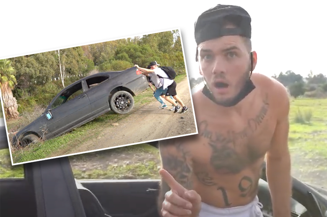 Influencer wrzucił BMW serii 3 do rzeki