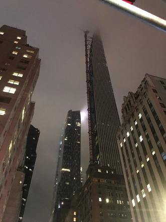 Dżwig zatańczył na Manhattanie