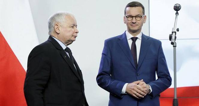 Jarosław Kaczyński i Mateusz Morawiecki