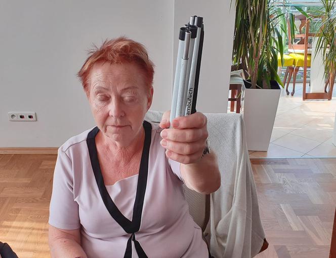 Na zdjęciu: Anna Gębka, prezes Koła Polskiego Związku Niewidomych w Siedlcach