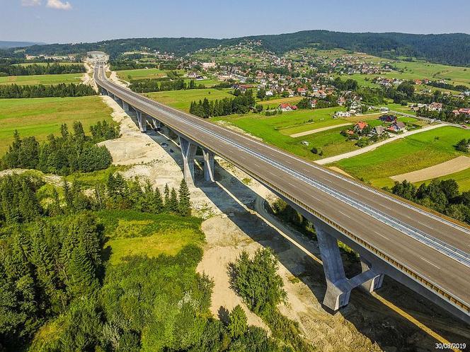 droga ekspresowa S7 od Skomielnej Białej do Rabki Zdroju