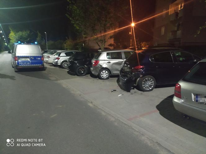 Uszkodzone pojazdy w Lidzbarku Warmińskim