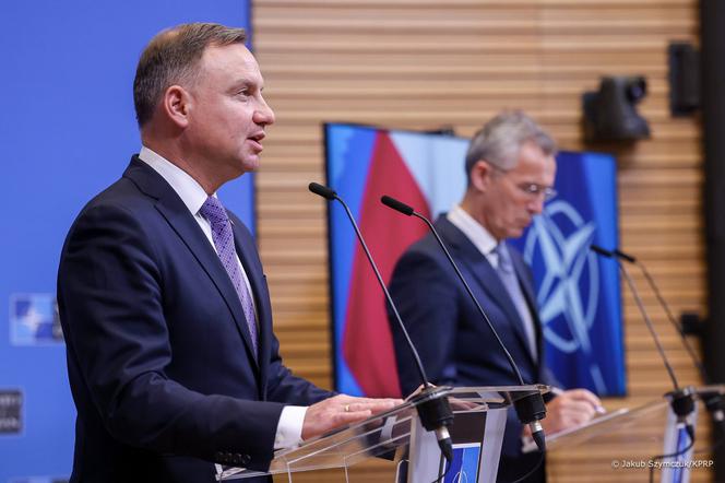 Prezydent Andrzej Duda po spotkaniu z Sekretarzem Generalnym NATO