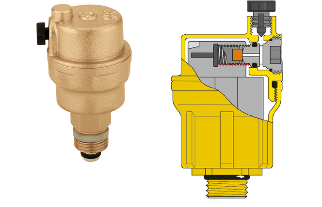 odpowietrznik z serii Caleffi Robocal