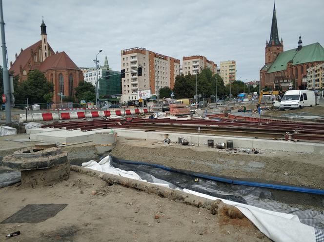 Przebudowa torowisk przy Moście Długim - lipiec 2020