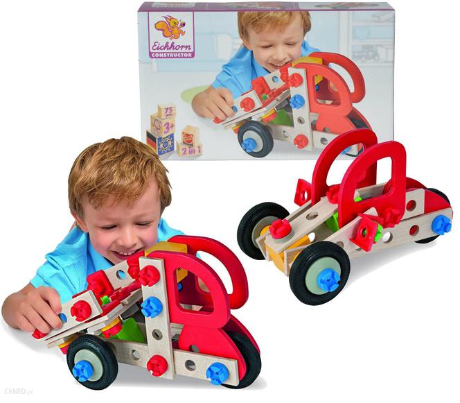 Klocki konstrukcyjne Eichhorn 2w1 auto