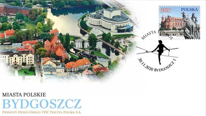 Bydgoszcz trafiła na znaczki pocztowe. Wiemy ile kosztuje!