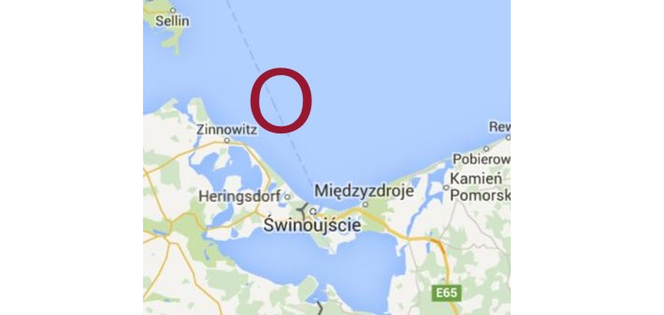 DOWN NORTH zatonął - MAPA
