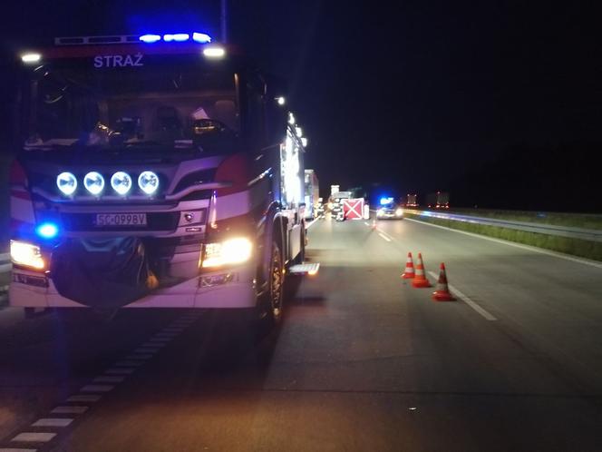 Wypadek na A1 w miejscowości Nierada