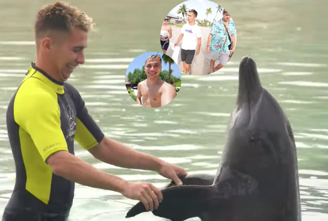 Friz tańczy z delfinem, zwiedza i dzieli się dobrem na Zanzibarze. Internauci są dumni