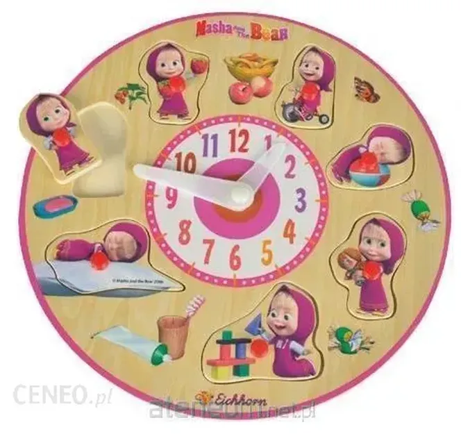 Puzzle dla 4-latka Zegar