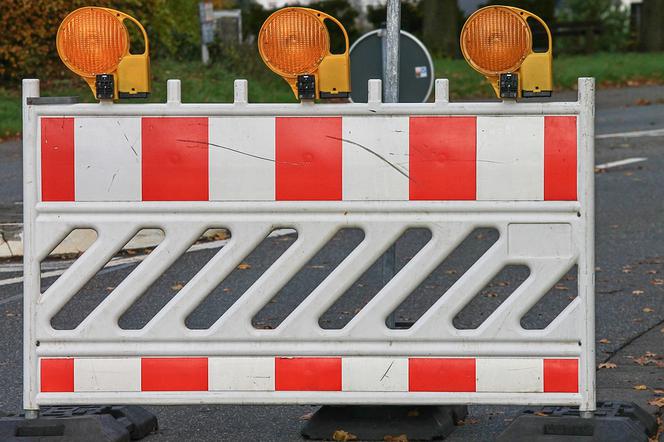 Zamknięta ulica w centrum Wrocławia