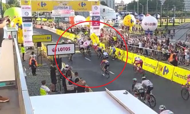 Wypadek na mecie Tour de Pologne 2020 Katowice